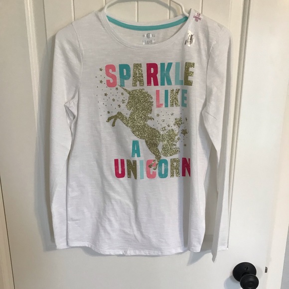 NWT! SO Long Sleeve Sparkle Like A Unicorn Shirt! - Picture 1 of 3